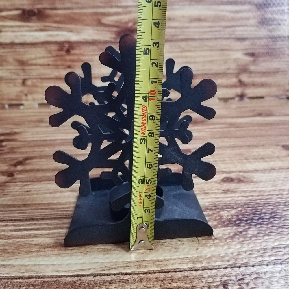 Target Matte Black Rustic Metal Iron Snowflake Candle Holder Votive Christmas